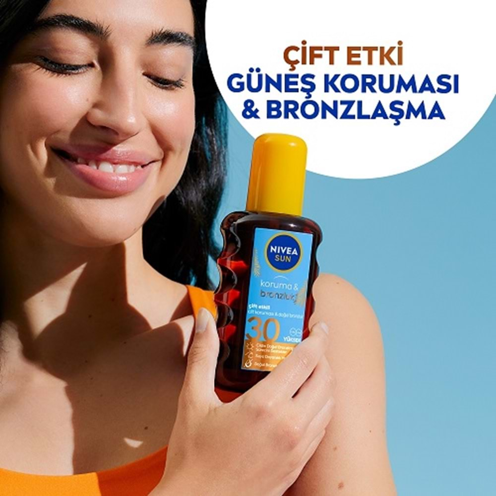 NİVEA Sun Koruma&Bronzluk (Sprey-Yağ) F30