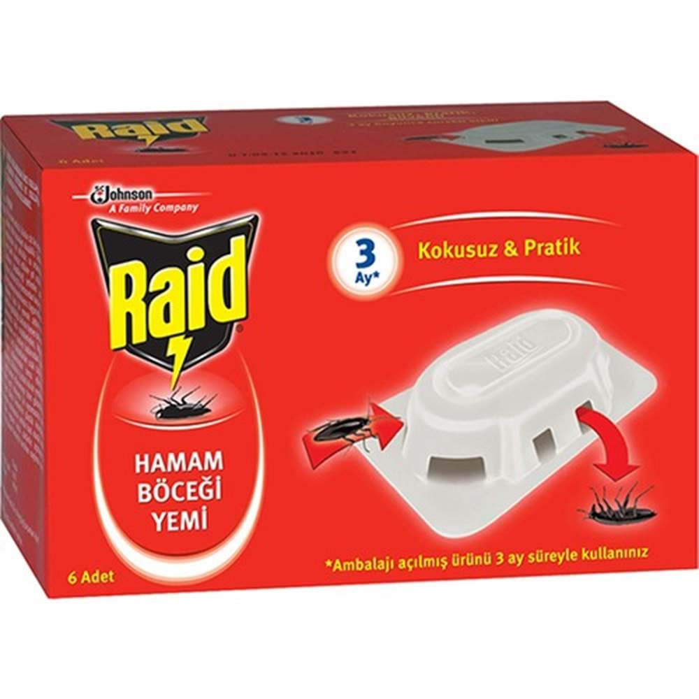 RAİD Böcek Yemi 6lı (3ay)