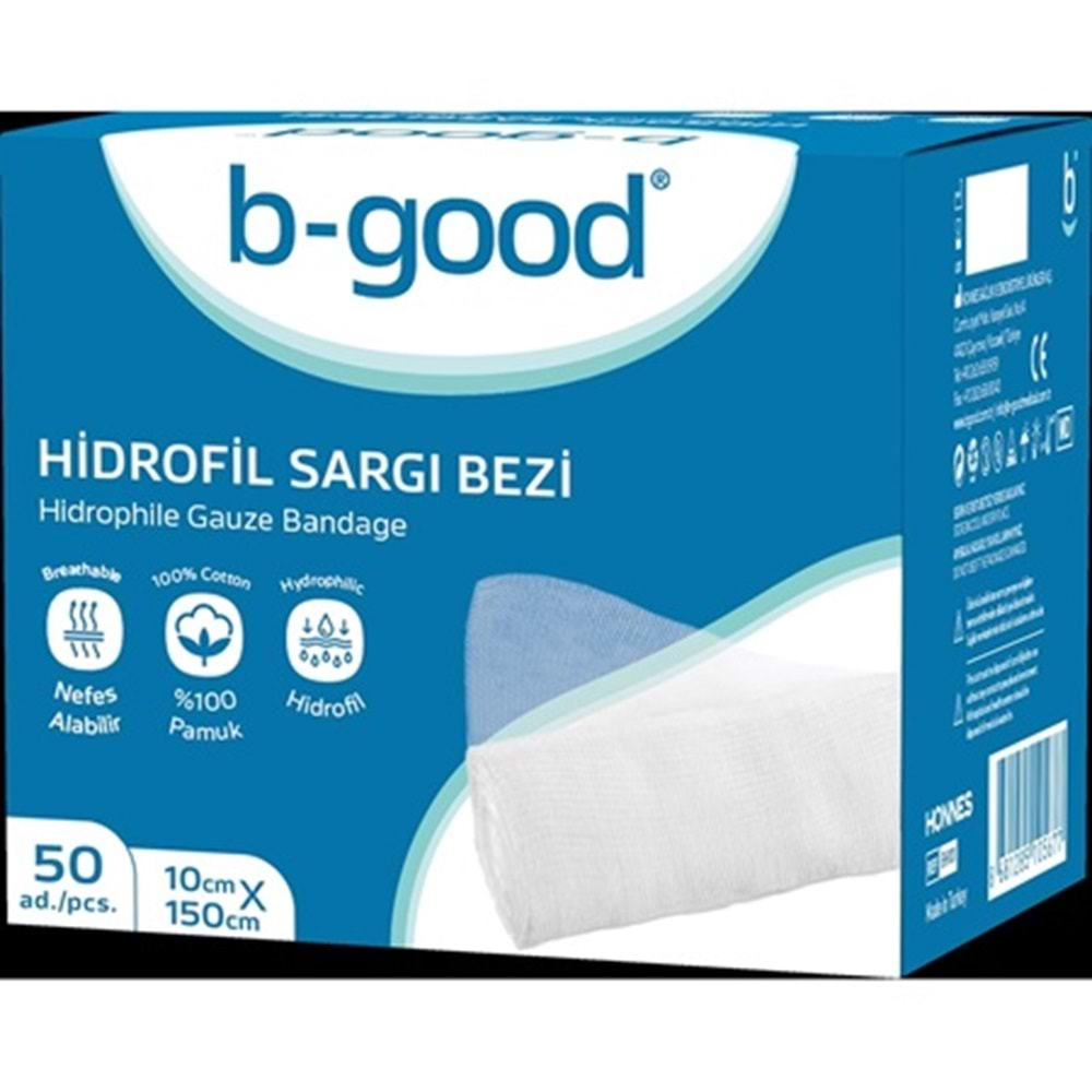 B-GOOD Hidrofil Sargı Bezi 10Cmx150Cm