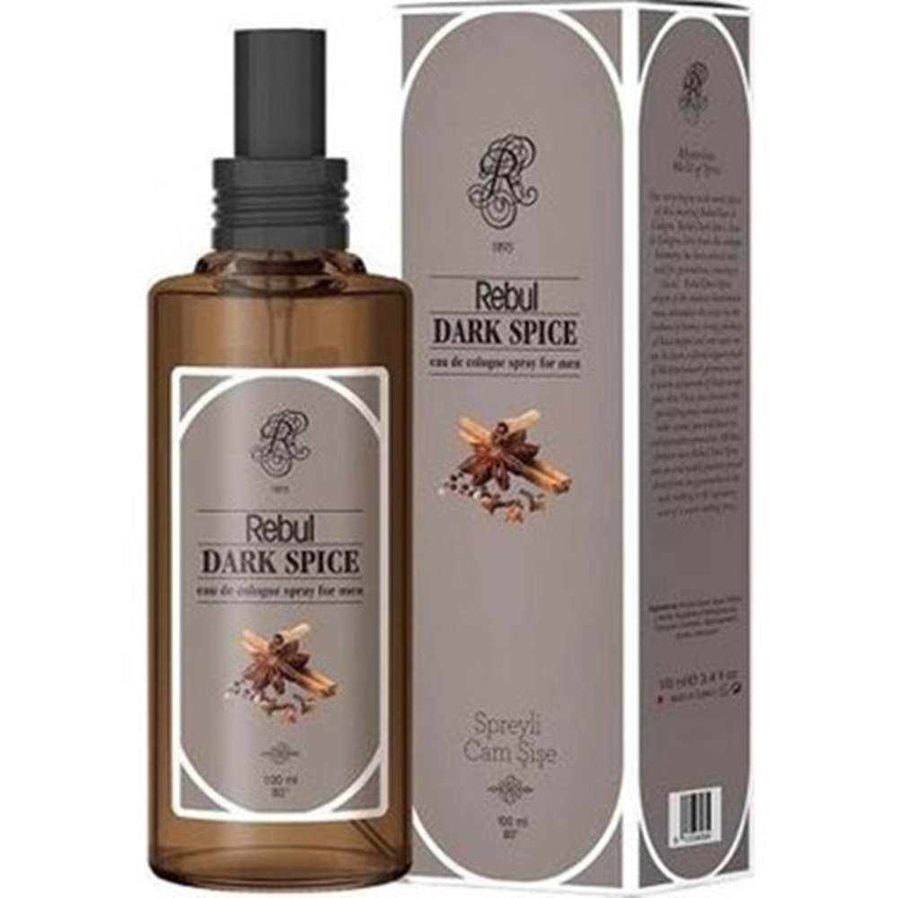 REBUL Kolonya (Sprey-Cam) Dark Spice 100ml