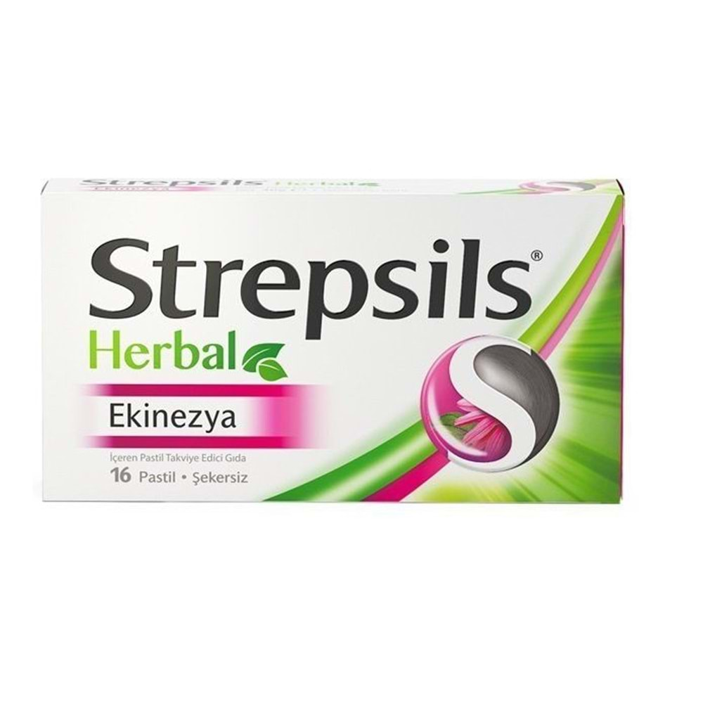 STREPSİLS Pastil (16lı) Herbal-Ekinezya