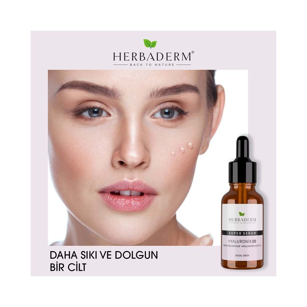 HERBADERM Süperserum Hyaluronik 3D 30ml