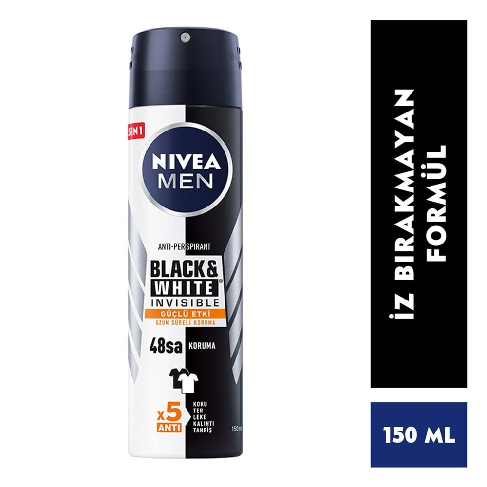 NİVEA Deo (Erkek) BW-Güçlü Etki 150ml