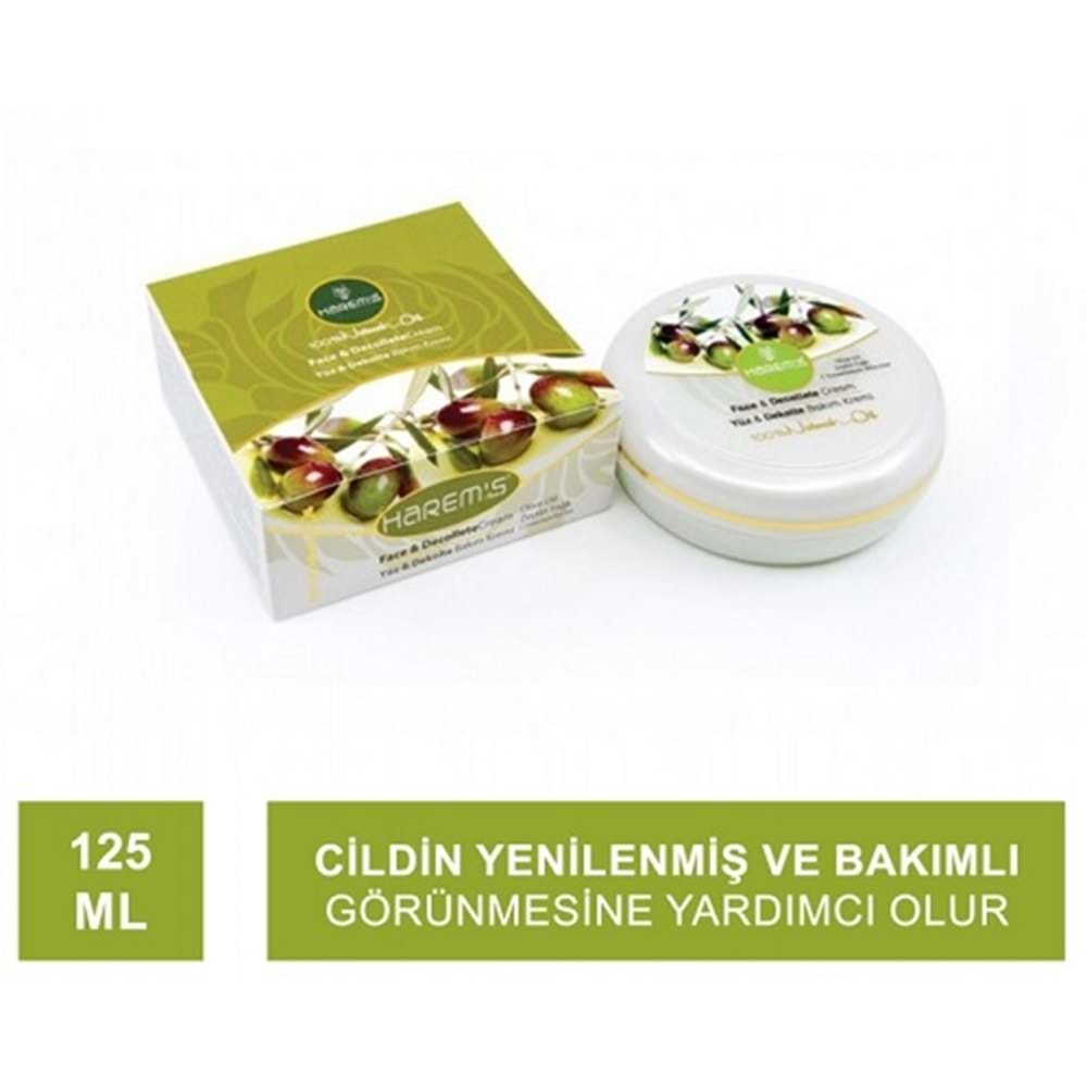 HAREM’S Yüz ve Dekolte Kremi (125ml) Zeytinyağlı