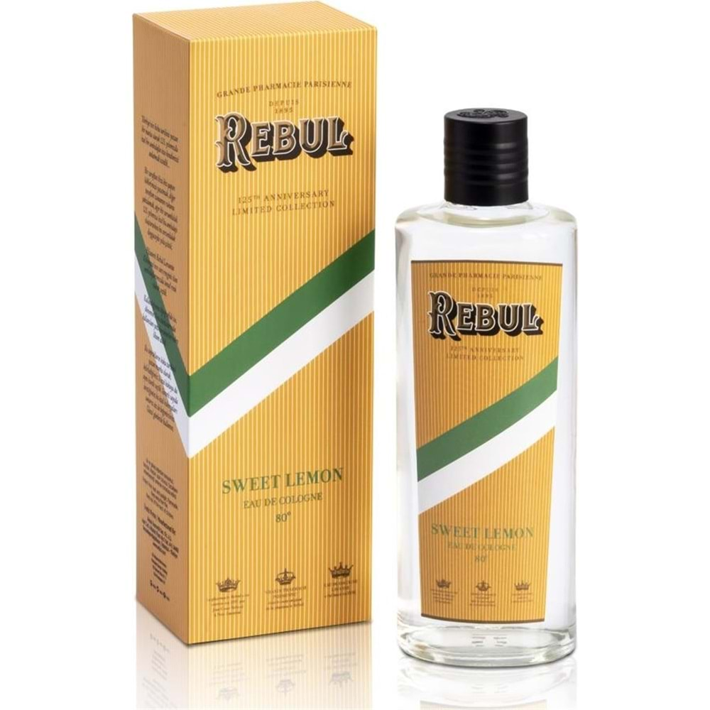 REBUL Kolonya (Cam-Özel) Sweet Limon 270ml