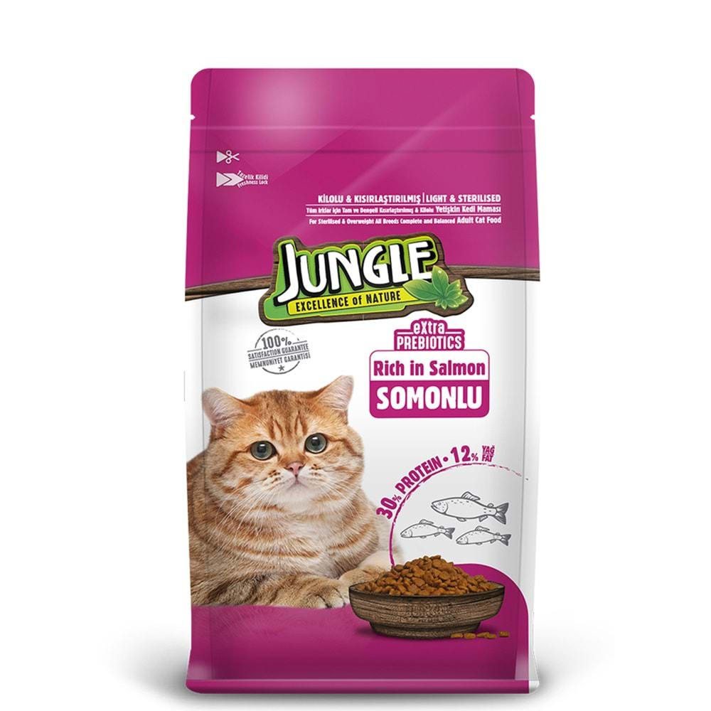 PELAGOS Jungle Kedi Maması (1,5kg) Kısır Kedi-Somonlu