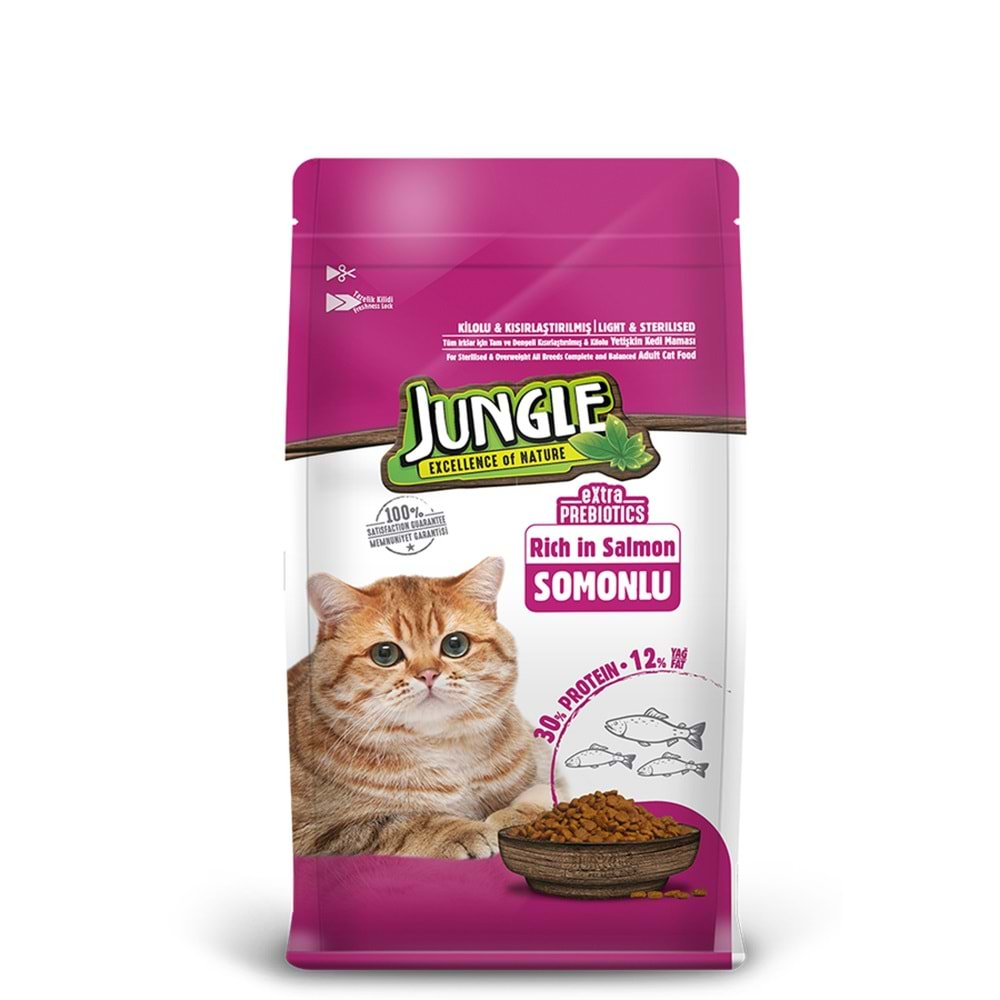 PELAGOS Jungle Kedi Maması (500gr) Kısır Kedi-Somonlu