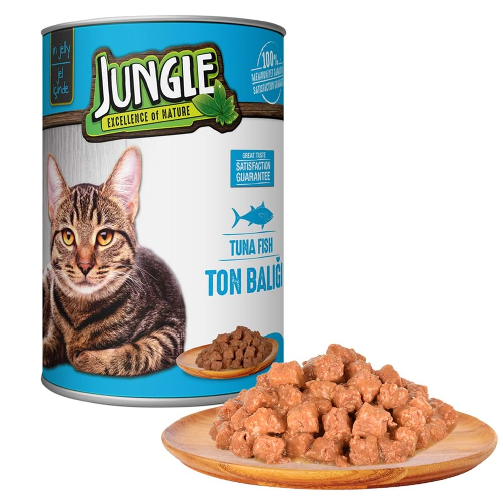 PELAGOS Jungle Kedi Maması (Konserve-400gr) Yetişkin-Ton Balıklı *12