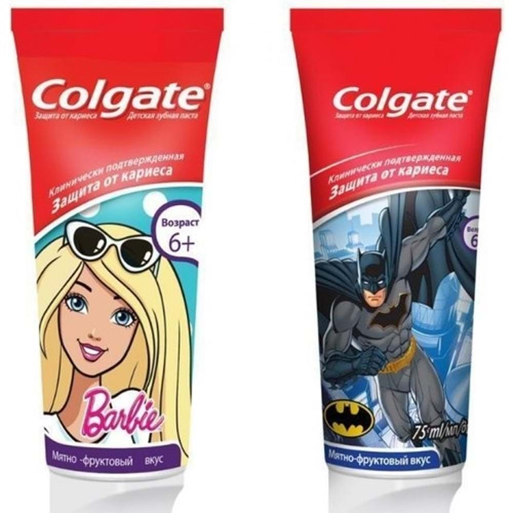 COLGATE Diş Macunu (75ml) Çocuk-Barbie&Batman