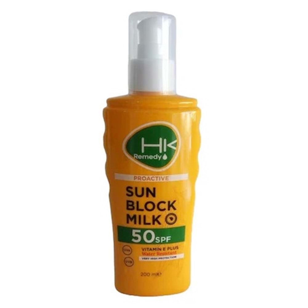 HK REMEDY Sun Milk 50 spf