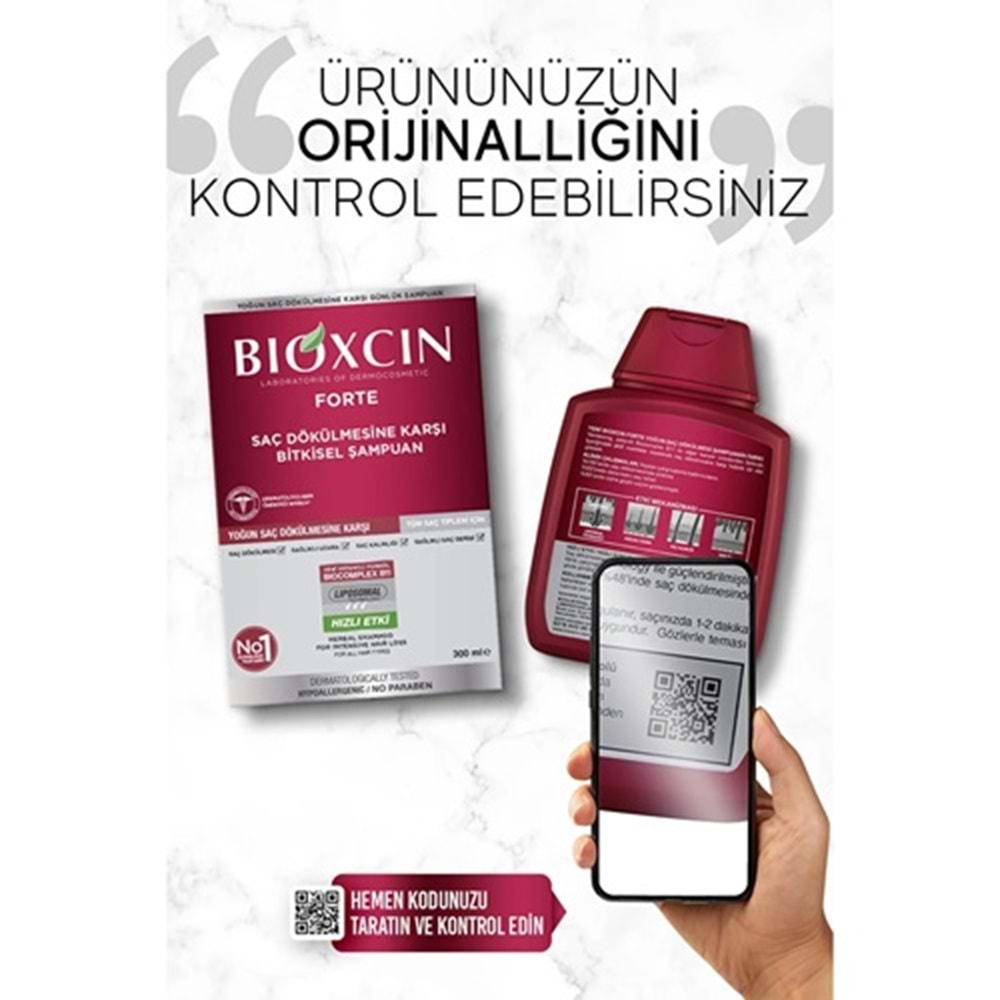 BİOXCİN Şampuan Forte (300ml/3al-2öde) Tüm Saçlar