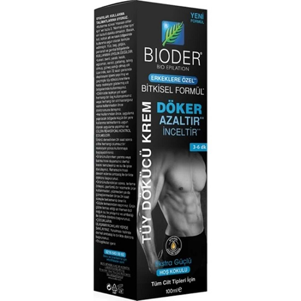 BİODER Tüy Dökücü Kremi (100ml) Erkek