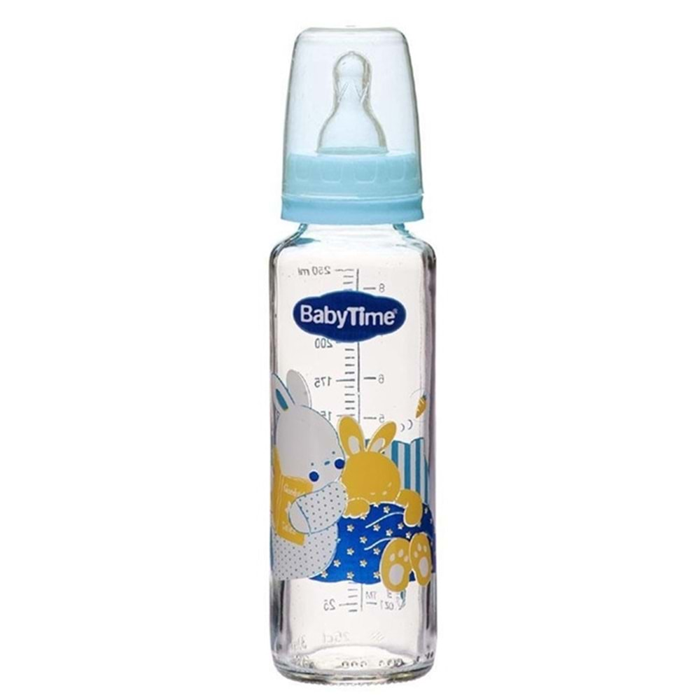 BABYTİME 073 Klasik Cam Biberon 250ml