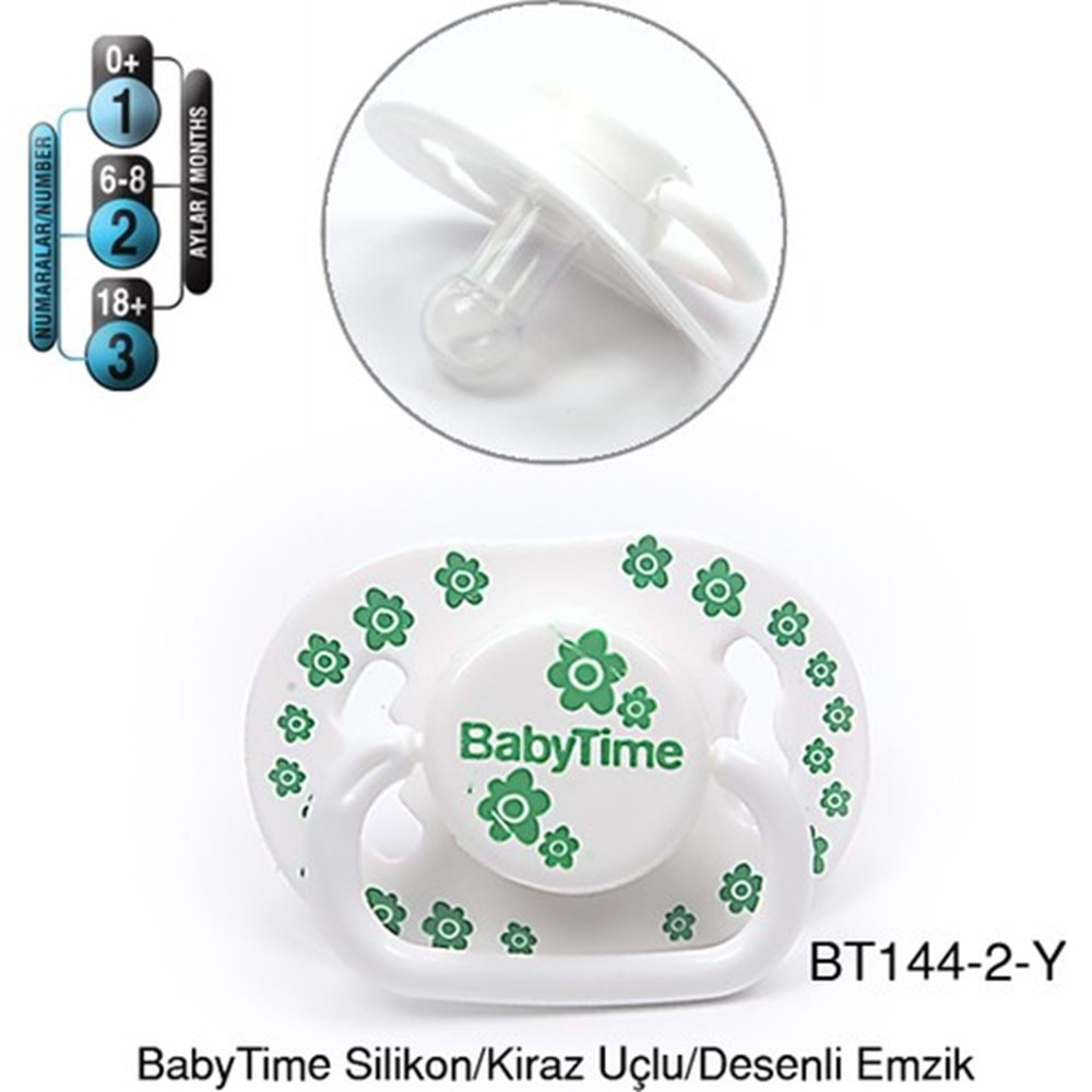 BABYTİME 144/2 Damaklı Desenli Emzik No:2