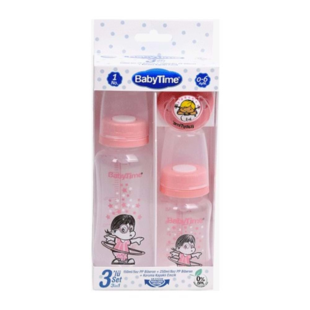 BABYTİME 209 3lü Set PVC - Pembe