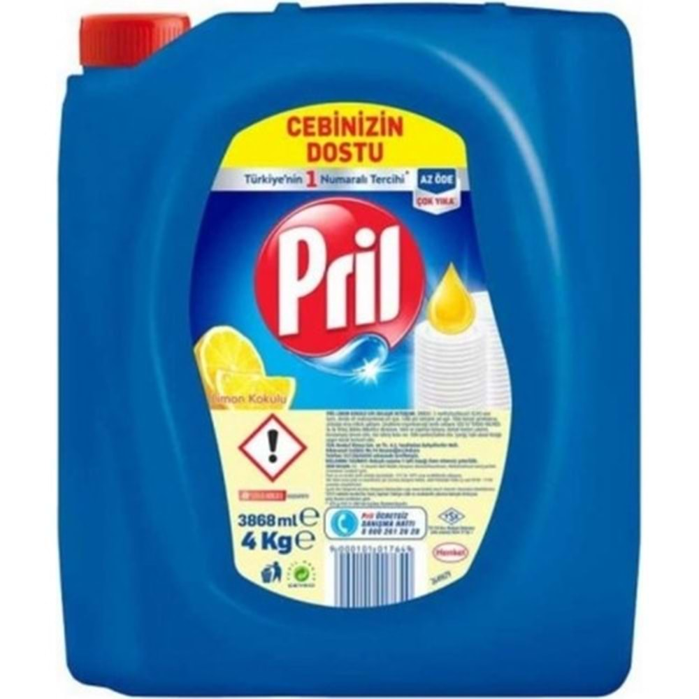 PRİL Bulaşık Deterjanı (4000ml) Limon