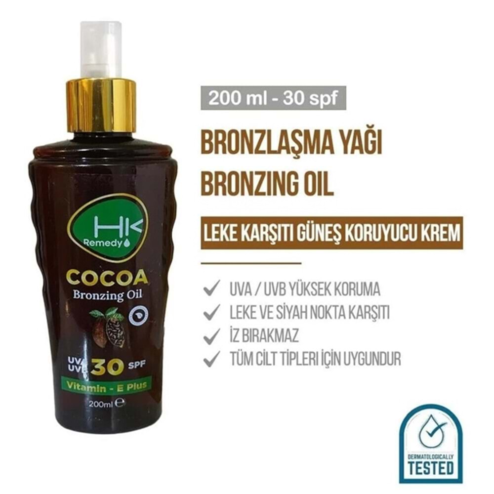 HK REMEDY Sun 30 spf Oil