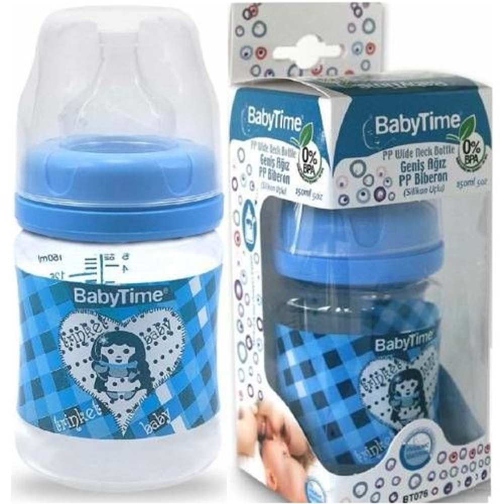 BABYTİME 076 Geniş Ağızlı Biberon 150ml