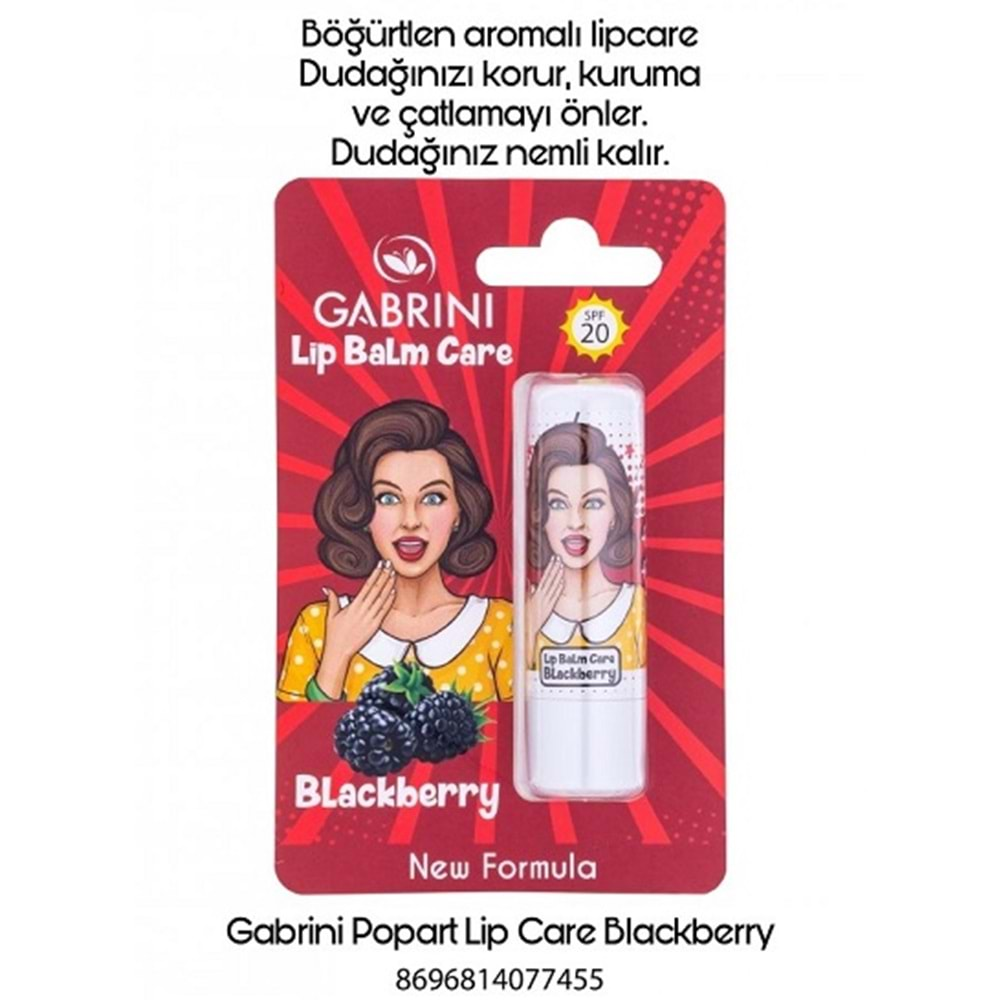 GABRİNİ Lipstick (5gr) Böğürtlen