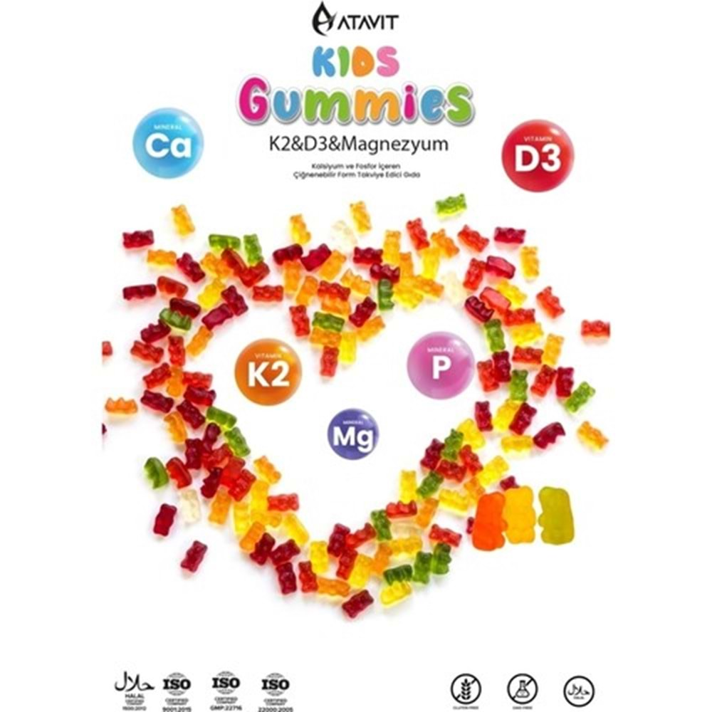 K-ATAVİT Gummies (60lı) K2-D3-Magnezyum