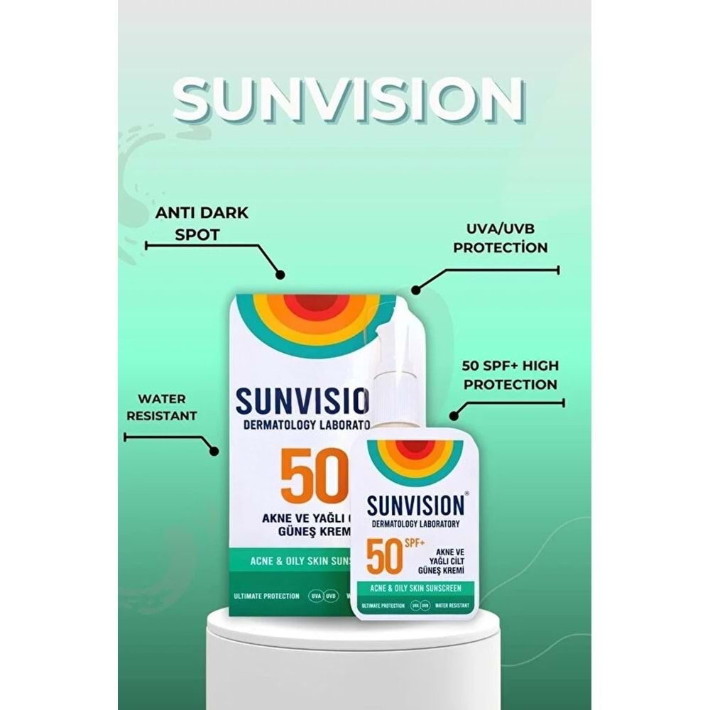 SUNVİSİON Güneş Kremi (50ml) Akne ve Yağlanma Karşıtı