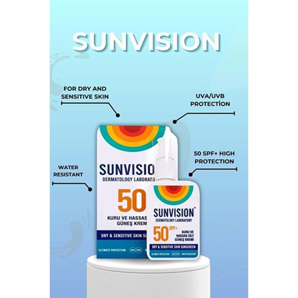 SUNVİSİON Güneş Kremi (50ml) Kuru ve Hassas Ciltler için