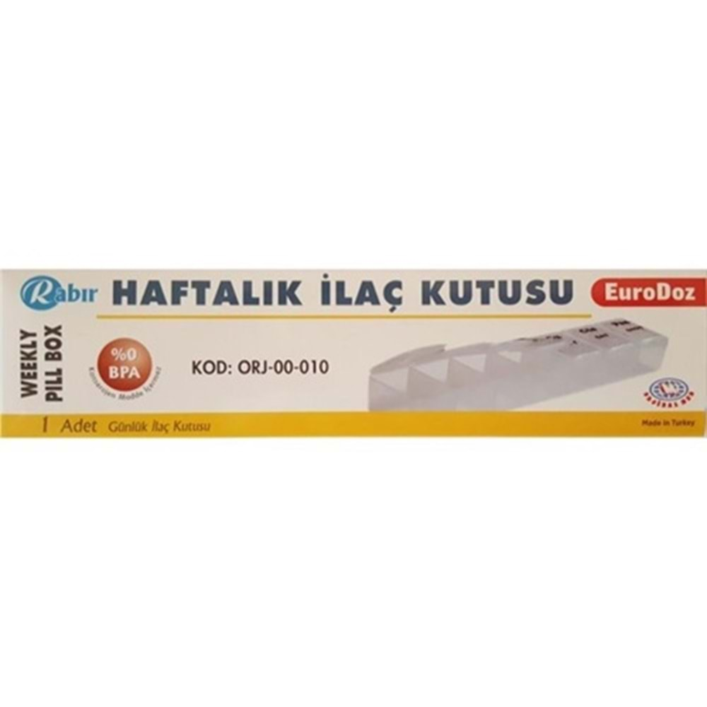 RABIR Haftalık İlaç Kutusu