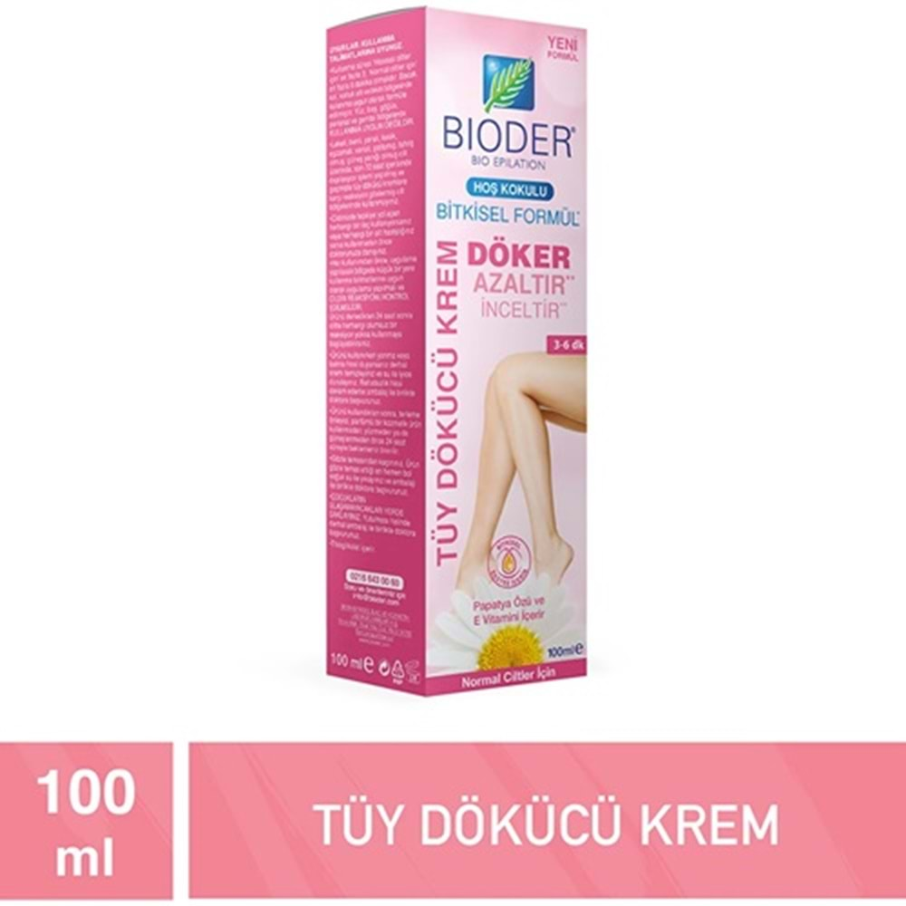 BİODER Tüy Dökücü Krem (100ml) Normal Ciltler