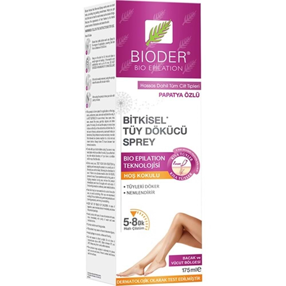 BİODER Tüy Dökücü Sprey (175ml) Kadınlar İçin