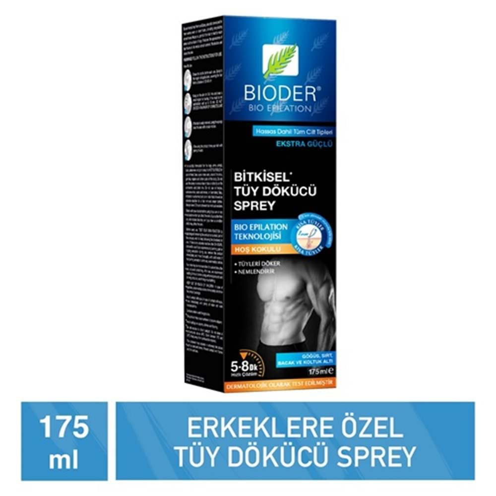 BİODER Tüy Dökücü Sprey (175ml) Erkekler İçin