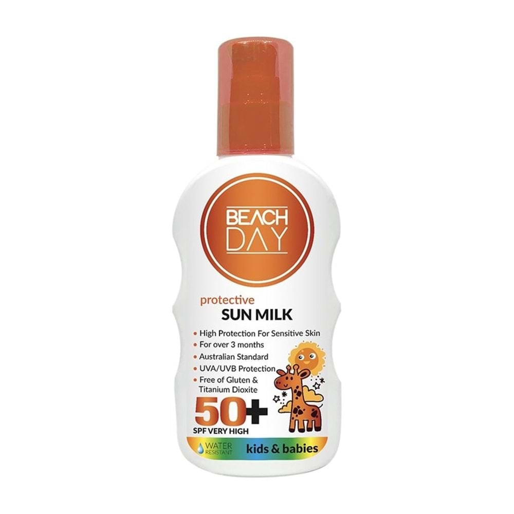 BEACH DAY Güneş Kremi Bebek ve Çocuk F50+ 150ml