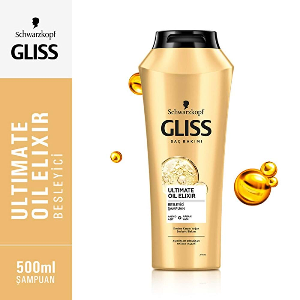 GLİSS Şampuan (500ml) Ultimate Oil Elixir