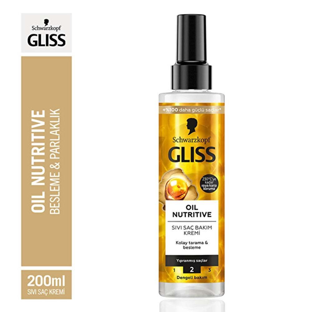 GLİSS Saç Kremi (Sıvı-200ml) Oil Nutrive