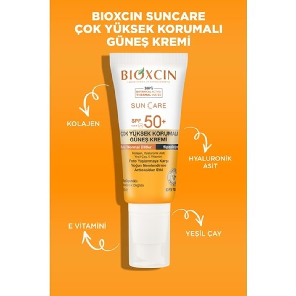 BİOXCİN Sun Care Spf 50+Kuru/Normal 50 ml.