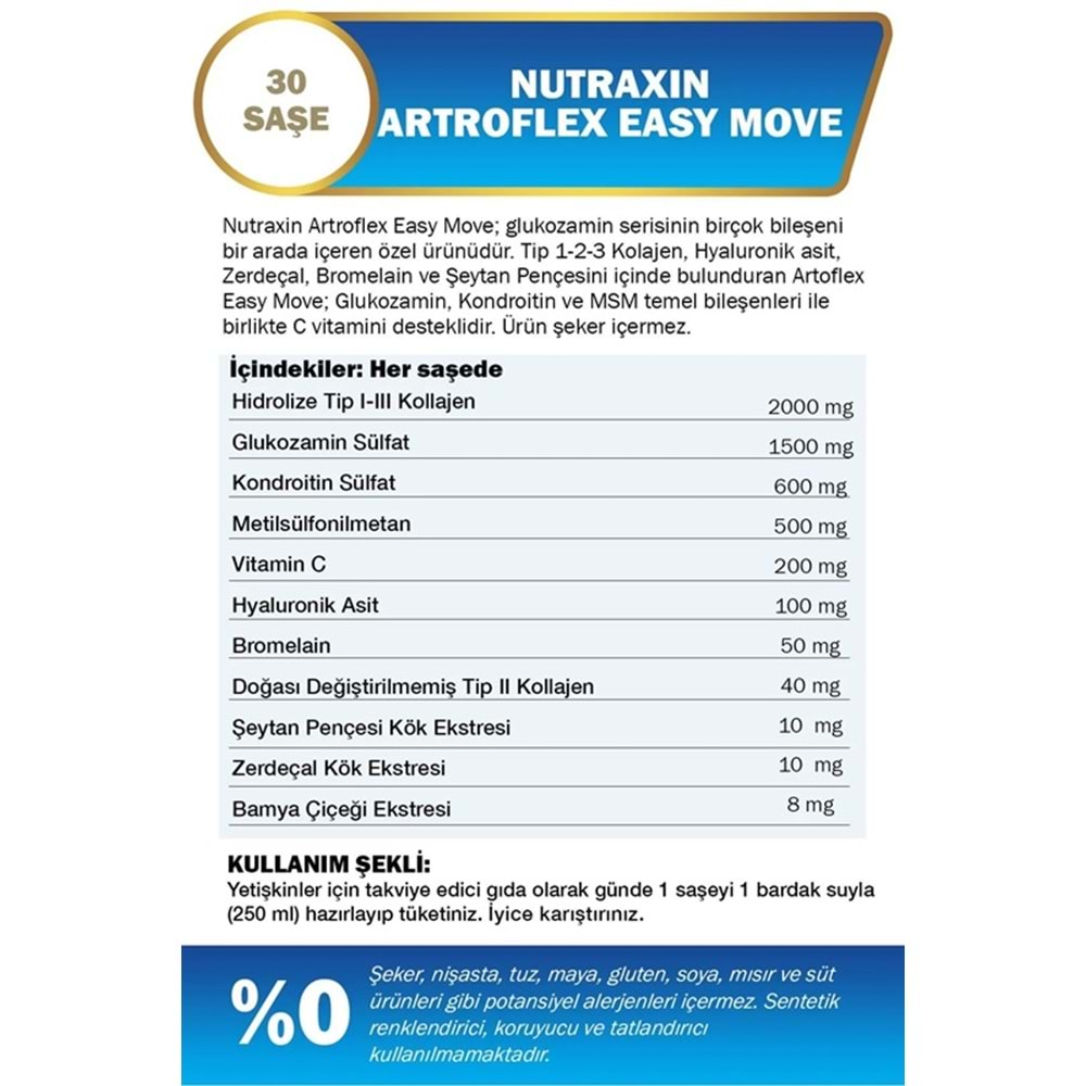 NUTRAXİN Artroflex 30 Şase