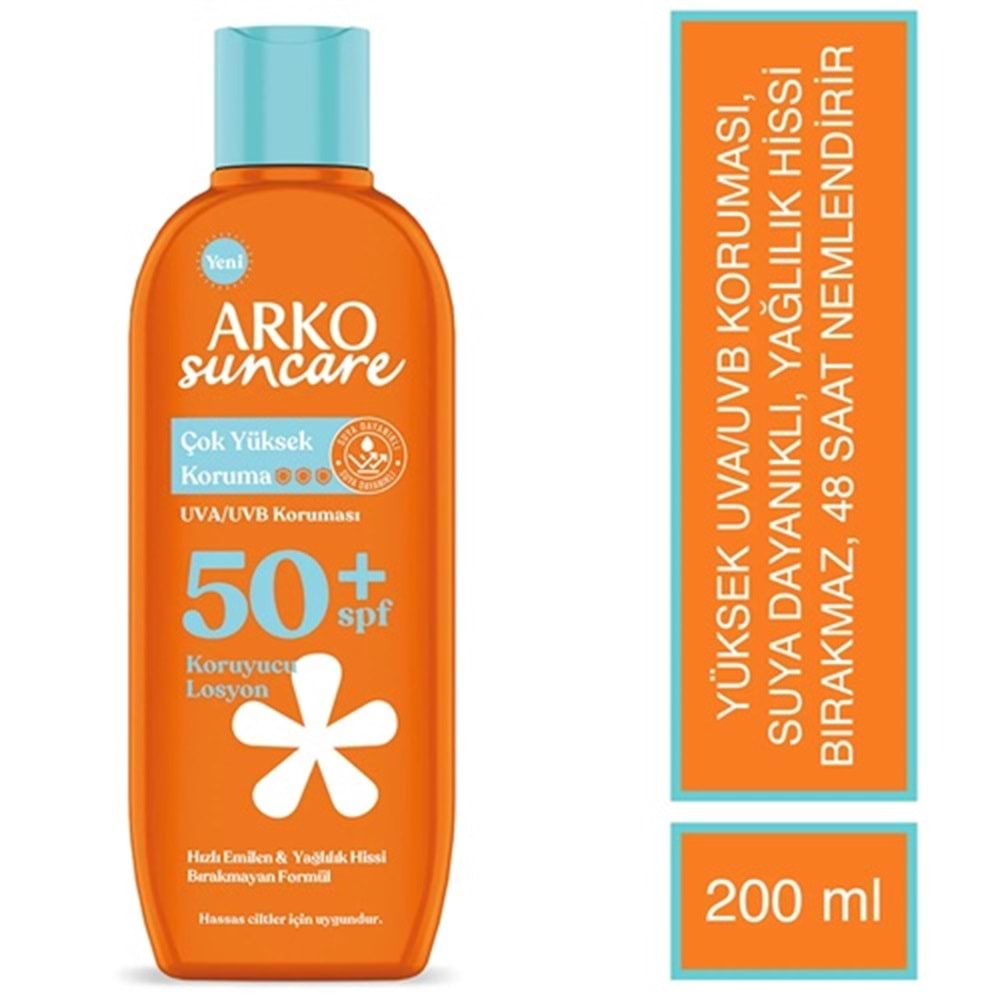 ARKO Güneş (200ml) Koruyucu Güneş Losyonu F50+