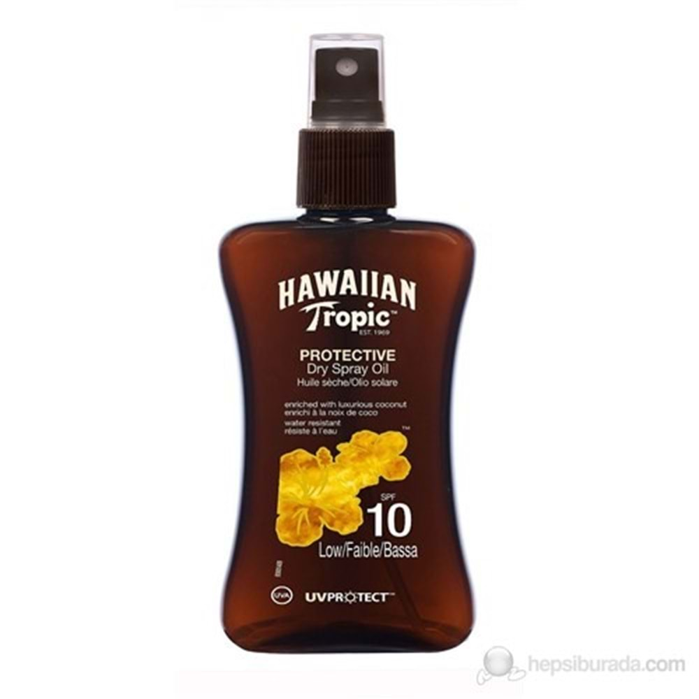 HAWAİİAN TROPİC Oil (200ml-Sprey) F10 Protective Tanning