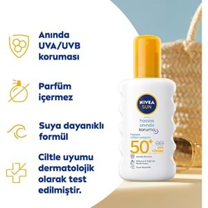 NİVEA Sun Hassas Koruma (Sprey-Krem) F50