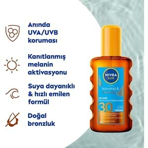 NİVEA Sun Koruma&Bronzluk (Sprey-Yağ) F30