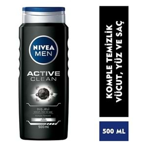 NİVEA Duş Jeli (500ml) Active Clean