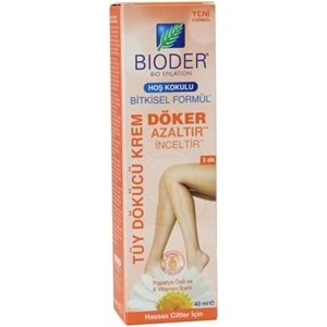 BİODER Tüy Dökücü Krem (40ml) Hassas Ciltler