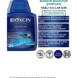 BİOXCİN Şampuan Quantum (300ml/3al-2öde) Yağlı Saçlar