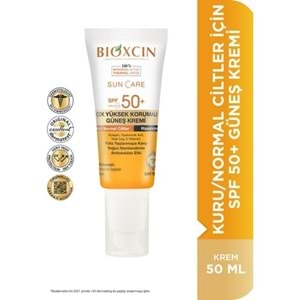 BİOXCİN Sun Care Spf 50+Kuru/Normal 50 ml.