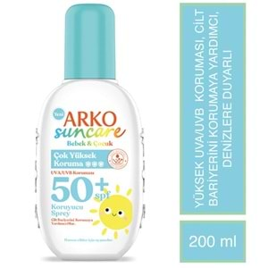 ARKO Güneş (200ml) Koruyucu Güneş Kremi Bebek-Çocuk F50+