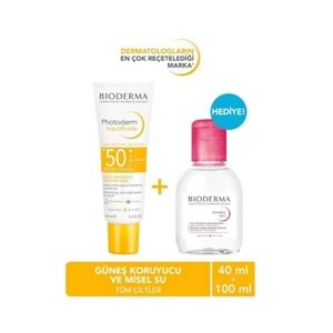 BİODERMA Photoderm Aquafluide 40ml + SensibioH2O Hediyeli