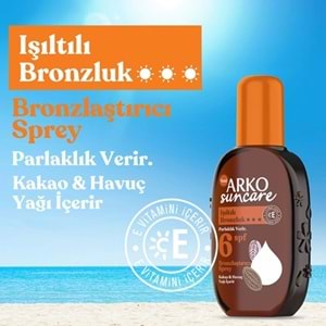 ARKO Güneş (220ml) Bronzlaştırıcı Sprey