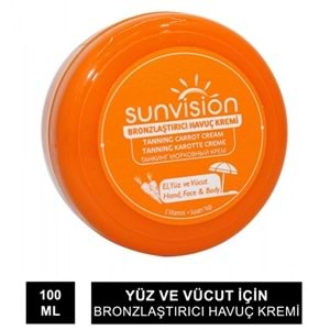 SUNVİSİON Havuç Kremi 100ml