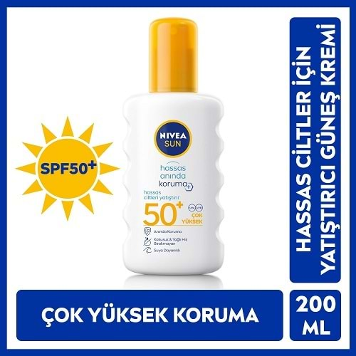 NİVEA Sun Hassas Koruma (Sprey-Krem) F50