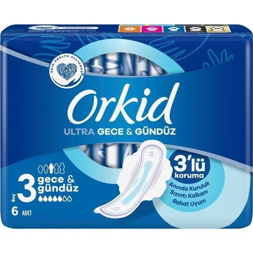 ORKİD Ped (No:3) Ultra Gece