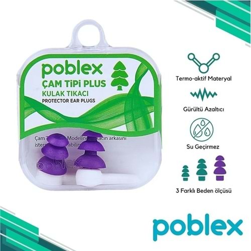 POBLEX (Kulak Tıkacı) Çam Tipi Plus - Large